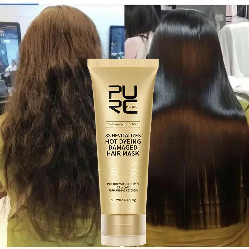 Professional Keratin Treatment Hair Mask Repair Damaged Frizz Dry Anti Breakage Smooth Straighten Magic Shiny Hair Care Products