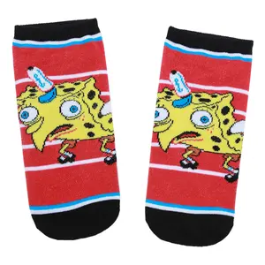 Nickelodeon SpongeBob SquarePants Women's Chicken Dance No Show Sock 1 Pair Shoe Size 5-10