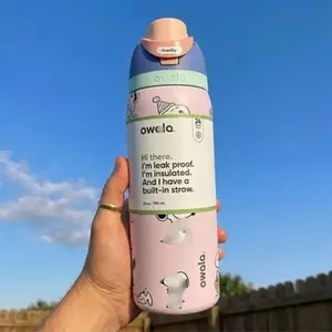 New 2026 Sn0o.py Owala 32oz Pink Water Bottle Stainless Steel Exclusive Edition
