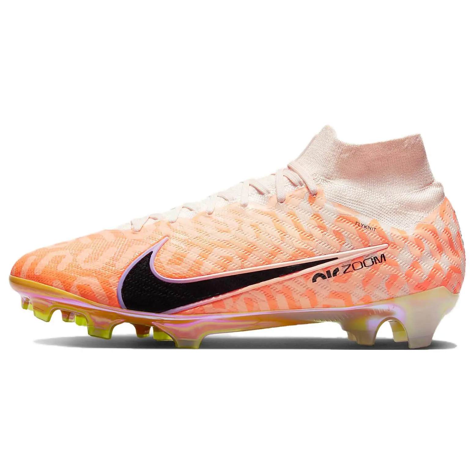 Nike Zoom Mercurial Superfly 9 Elite NU FG Flyknit Soccer Cleats - 'Guava Ice', Lightweight, Agile, Natural Grass Use, Precision, Responsive Outsole