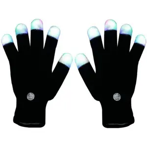 2026 New Arrival LED Light-Up Finger Gloves – Flashing Glow Rave Gloves Perfect for Parties Concerts Nighttime Fun, TikTokShopBlackFriday Christmas