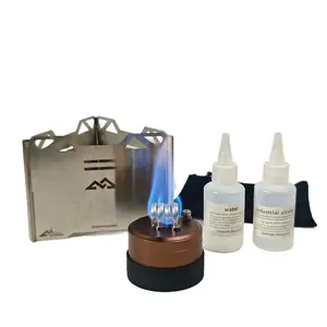 Upgraded Dual Burner Alcohol Stove Portable Self Pressurized Camping Stove for Backpacking Hiking Survival Gear High Efficiency Outdoor Cooking Equipment Great Gift for Men