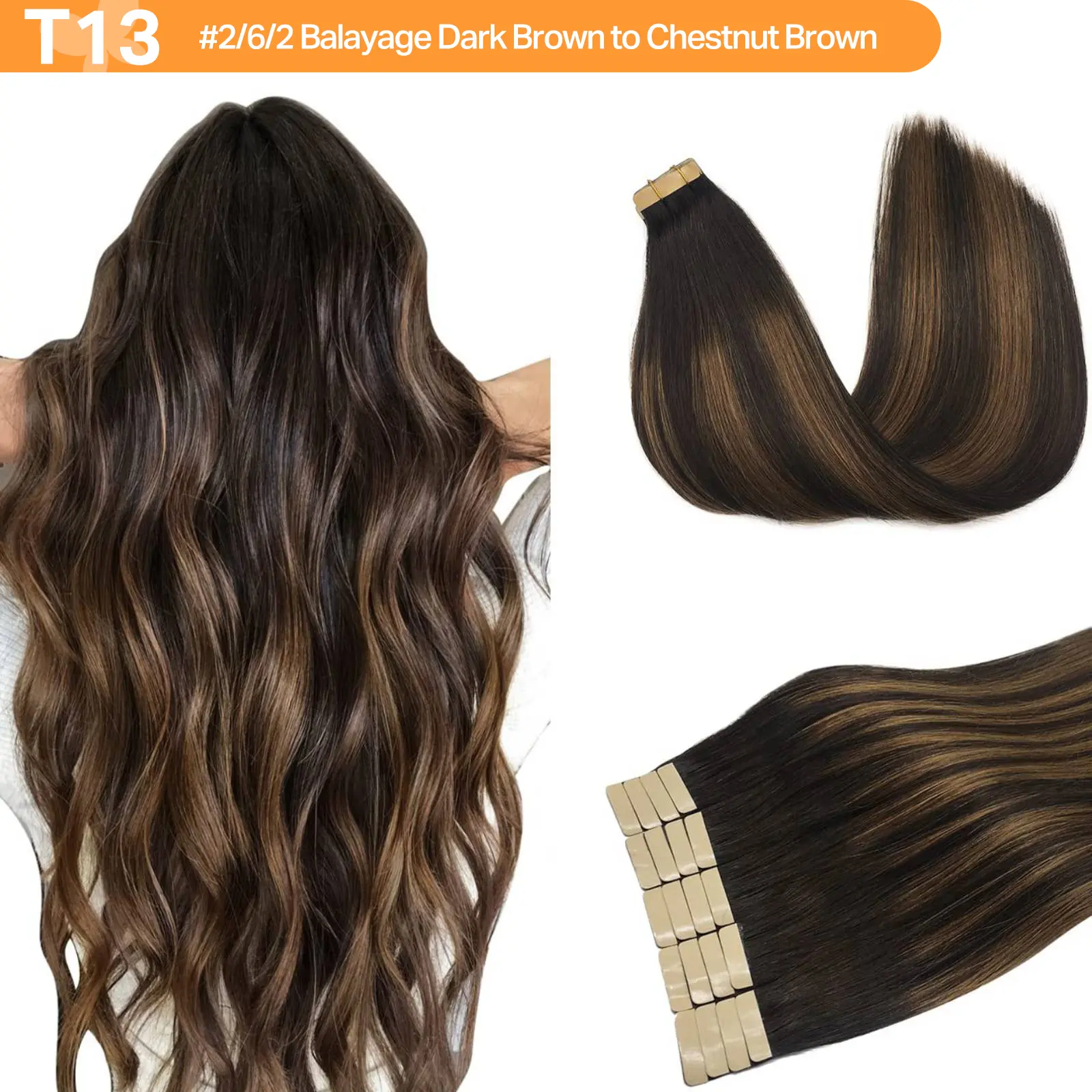 #(T2/6)P2 Dark Brown to Chestnut Brown