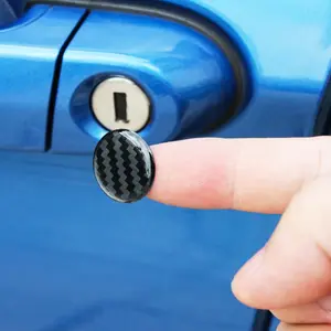 Car Door Lock Eye Sticker, 4 Counts/set Car Key Hole Decorative Sticker, Car Exterior Accessories for Car Door Key Hole, Car Decoration Accessories, Universal Car Sticker