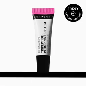 The INKEY List Tripeptide Plumping and Hydrating Pink Lip Balm - Clinically proven to plump lips by up to 40% in 4 week