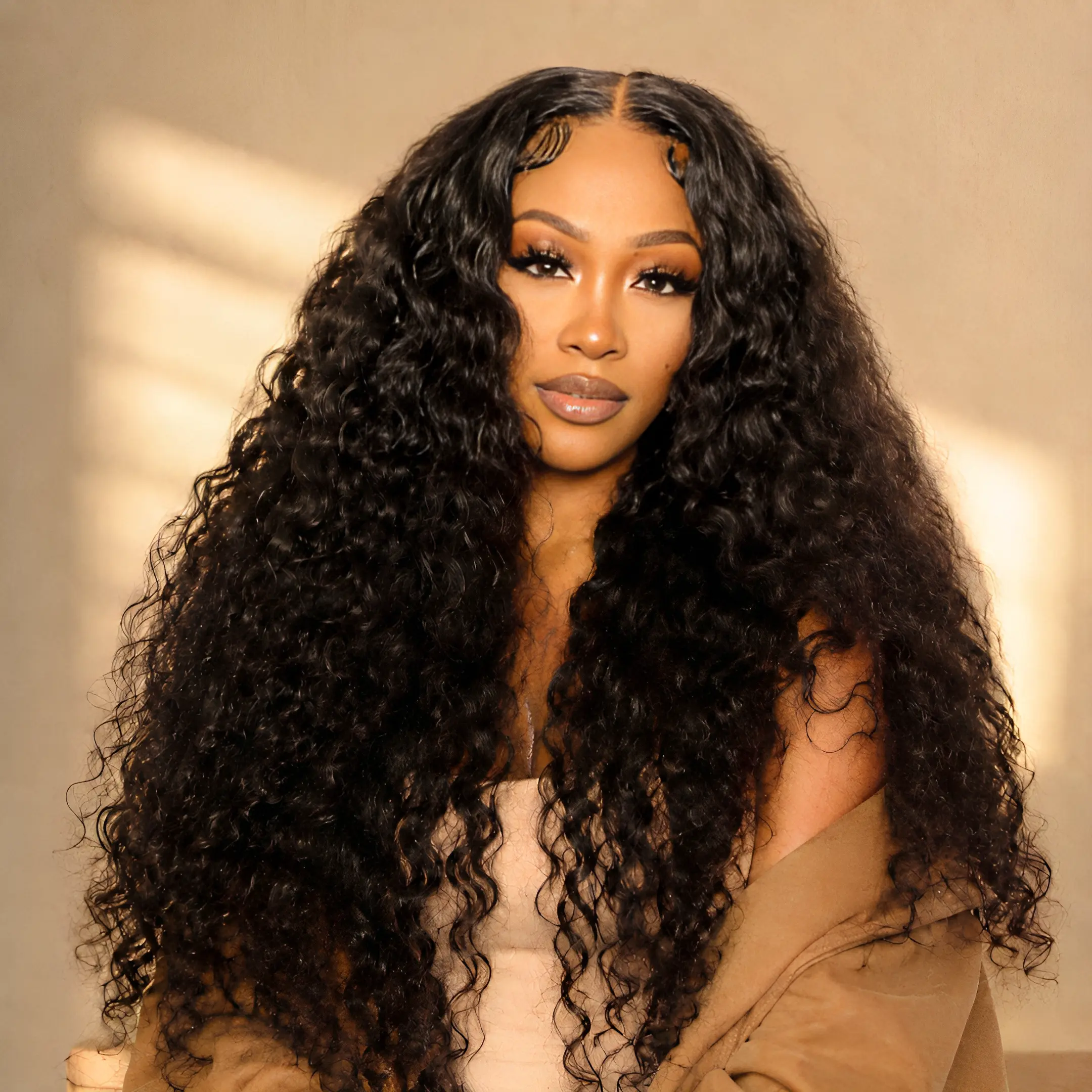 Wear and Go Wigs Human Hair Pre Plucked Pre Cut 5x5 HD Deep Wave Lace Front Wig for Black Women with Natural Hairline No Glue Ready to Wear Wig Glueless Closure Wig Curly Wigs#DealsForYouDays