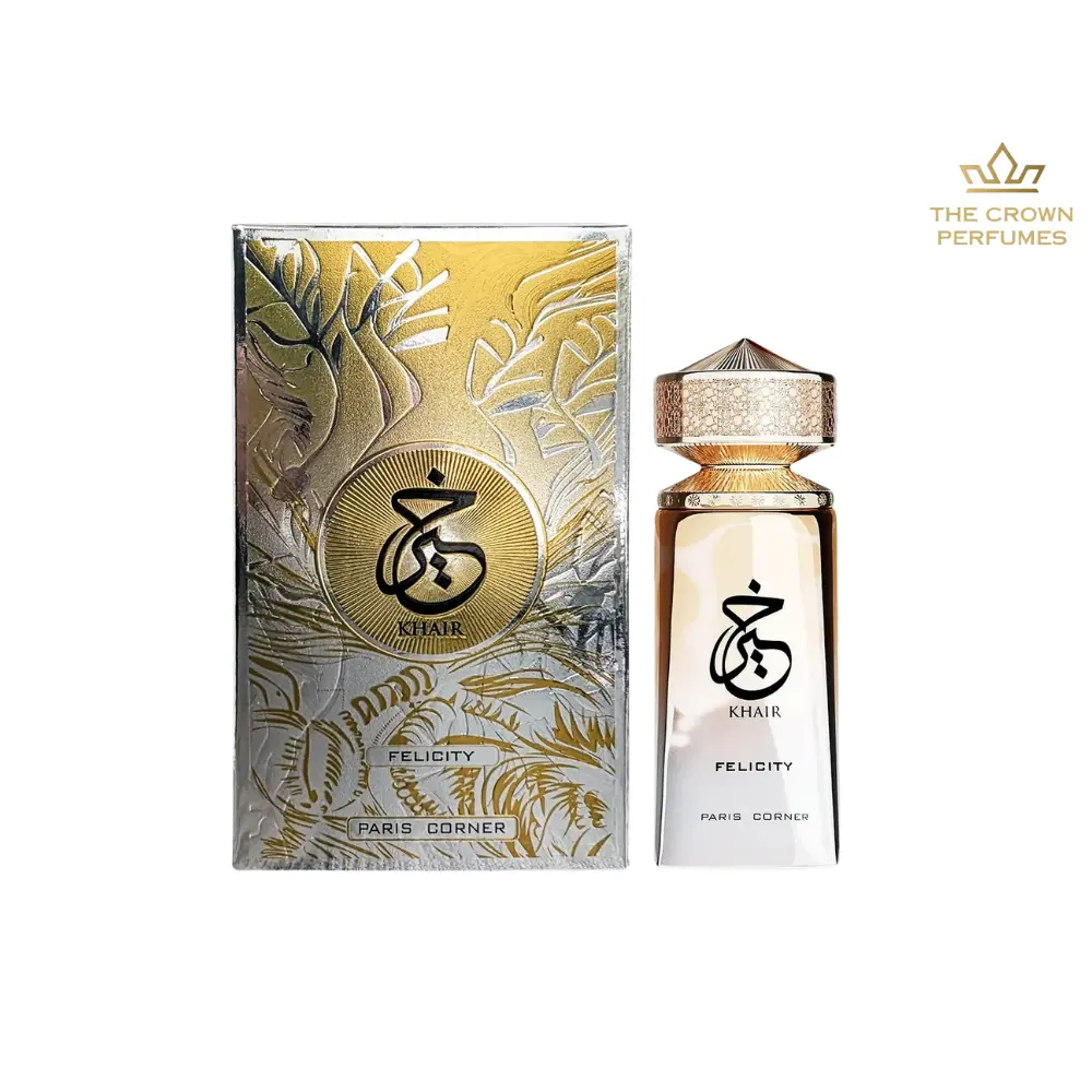 Paris Corner Khair Felicity Beauty Perfume - Women's EDP Fragrances, 100ml/3.4oz Perfume with Bergamot Brightens the Opening, Polished for Office and Evenings, 100Ml Perfume
