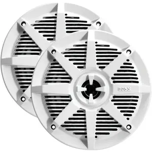 Boss Audio  2-Way Full-Range Marine Speakers, White - 5.25 in.
