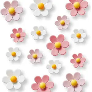 20 pcs - Cute Flower Magnets, Girls Magnets for Fridge and Locker, Whiteboard and Decoration, Home Decor, Gauss Magnets