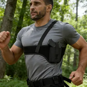 Deep Concealment Shoulder Holster, Universal Underarm Gun Holster for Men and Women, Fits Subcompact and Compact Pistols for S&W Bodyguard, M&P Shield 9mm, Glock 19 26 42 43, Ruger LCP, LC9, Sig P365