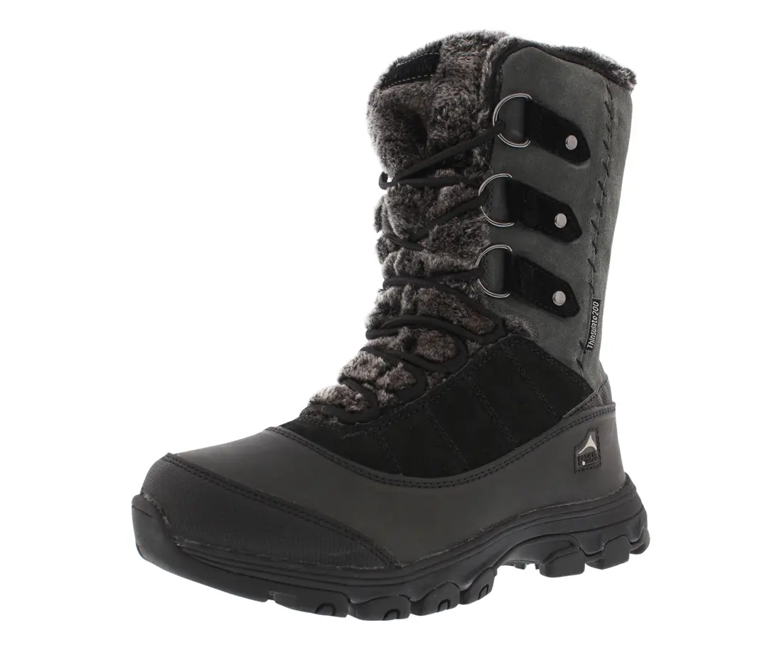 Pacific Mountain Womens  Blizzard Winter Fashion Faux-Fur Snow Boots