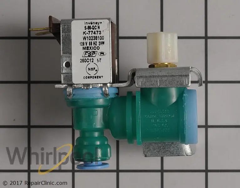 Aftermarket W10238100 Appliance Water Inlet Valve, OEM Matched Single Part, Durable Construction for Repair Fixing, Enhances Equipment Performance