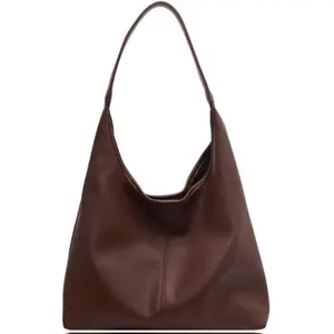 Hobo Bags for Women Slouchy Tote Bag Soft Casual PU Leather Shoulder Purses 2pcs Work Everyday Handbags