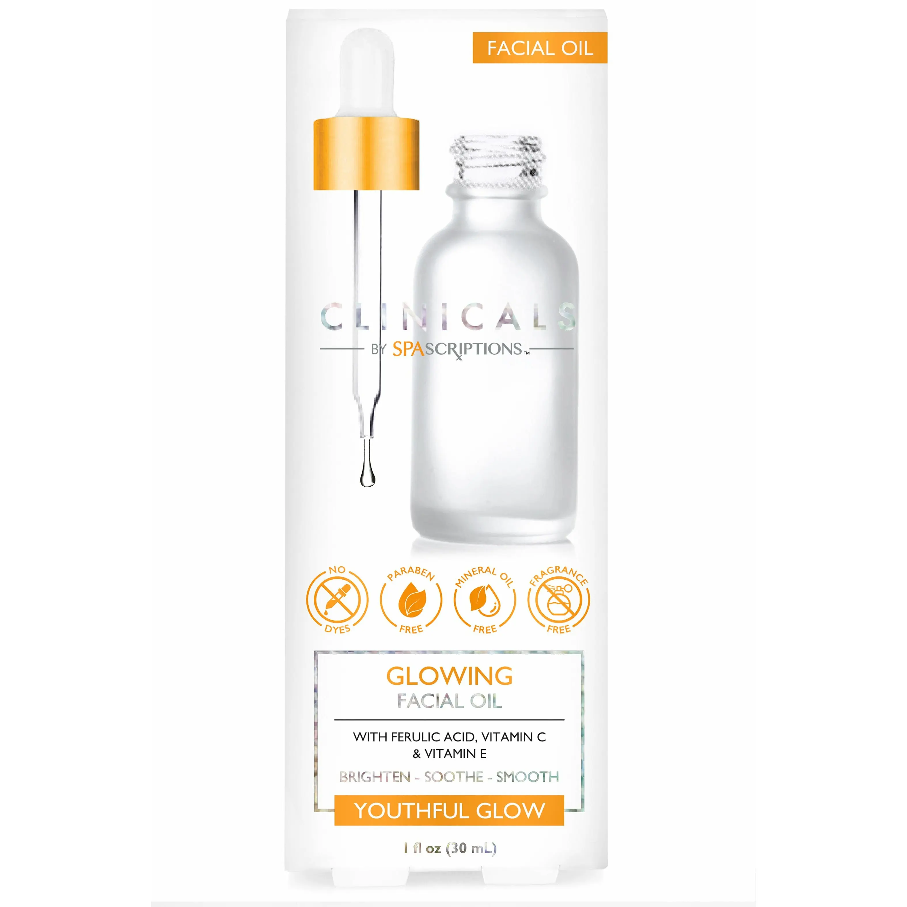 Clinicals Glowing Facial Oil Serums Skincare Smooth Daily Skin Repair