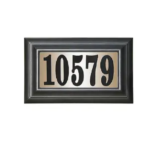 QualArc  15 in. Edgewood Classic Do It Yourself Kit Polymer Frame Lighted Address Plaque, Home Decor Products, Decor, Signs