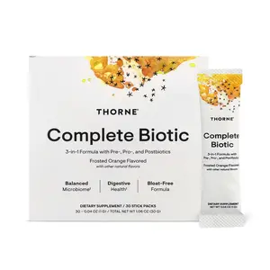 THORNE Complete Biotic - Probiotic, Prebiotic & Postbiotic for Women, Men & Kids, Supports Gut, Digestive & Immune Health - Occasional Constipation, Diarrhea, Gas & Bloating Relief - Butyrate Colon Health
