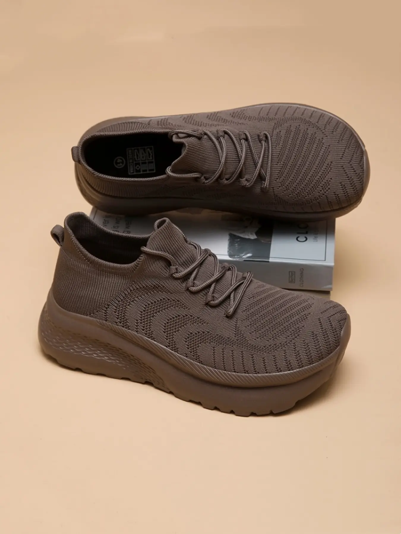 1 Pair Unisex Wide Toe Box Knit Walking Shoes, Nonslip Walking Shoes, Lightweight Comfy Shoes, Extra Wide Toe Box + Breathable Stretch Mesh + Non-Slip Cushioned EVA Sole, Ideal for Wide Feet / Bunions, Daily Commute / All-Day Standing