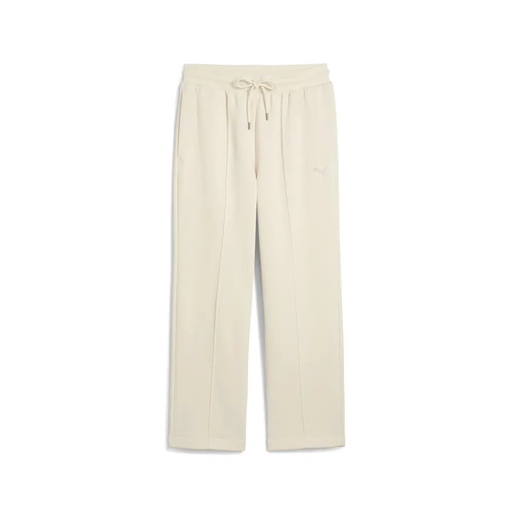 PUMA Mens Class Relaxed Pinnacle Pintuck Fleece Sweatpants Casual - White