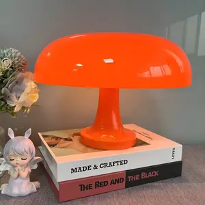 Mushroom Led Table Lamp Modern Simple Style USB Charging and Plug-In Bedroom Bedside Reading Light Decorative Night Light Creative Mushroom Desk Lamp