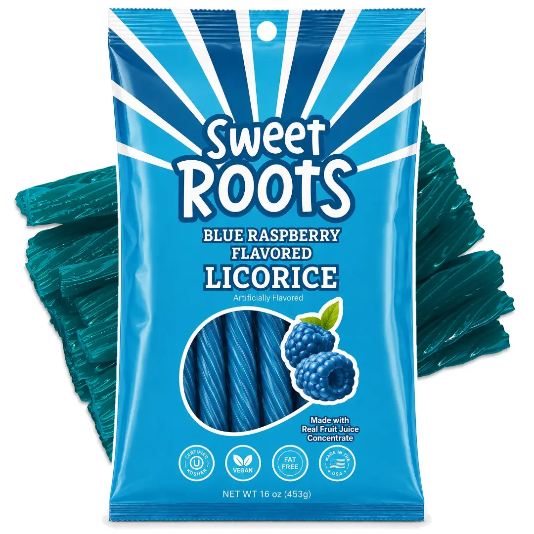 Sweet Roots Blue Raspberry Licorice (16 oz)