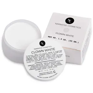 Quick Drying Clown White Cream Makeup