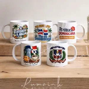 Taza de la República Dominicana | Dominican Coffee Mug | Taza de Cafe |  Ceramic mug | Drinkware