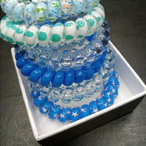Spiral hair ties/Bracelet set