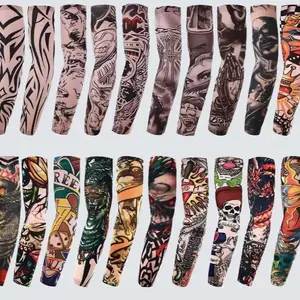 20PCS Cooling Tattoo Art Arm Sleeves Cover UV Sun Protection Sport Outdoor activities Set