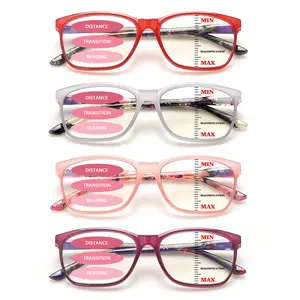 Progressive Multifocal Reading Glasses for Women Men, Anti Glare/Eyestrain Blue Light Blocking Computer Readers