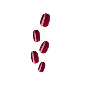 Impress Color No Glue Fake Press On Nails - Maplewood | Solid, Red, Short, Oval, Manicure