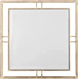 Entablado Gold Iron Wall Mirror