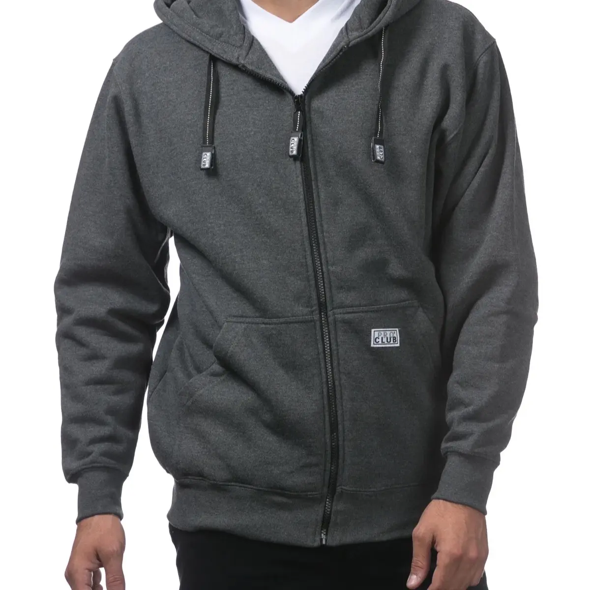 Pro club men’s full zip hoodie