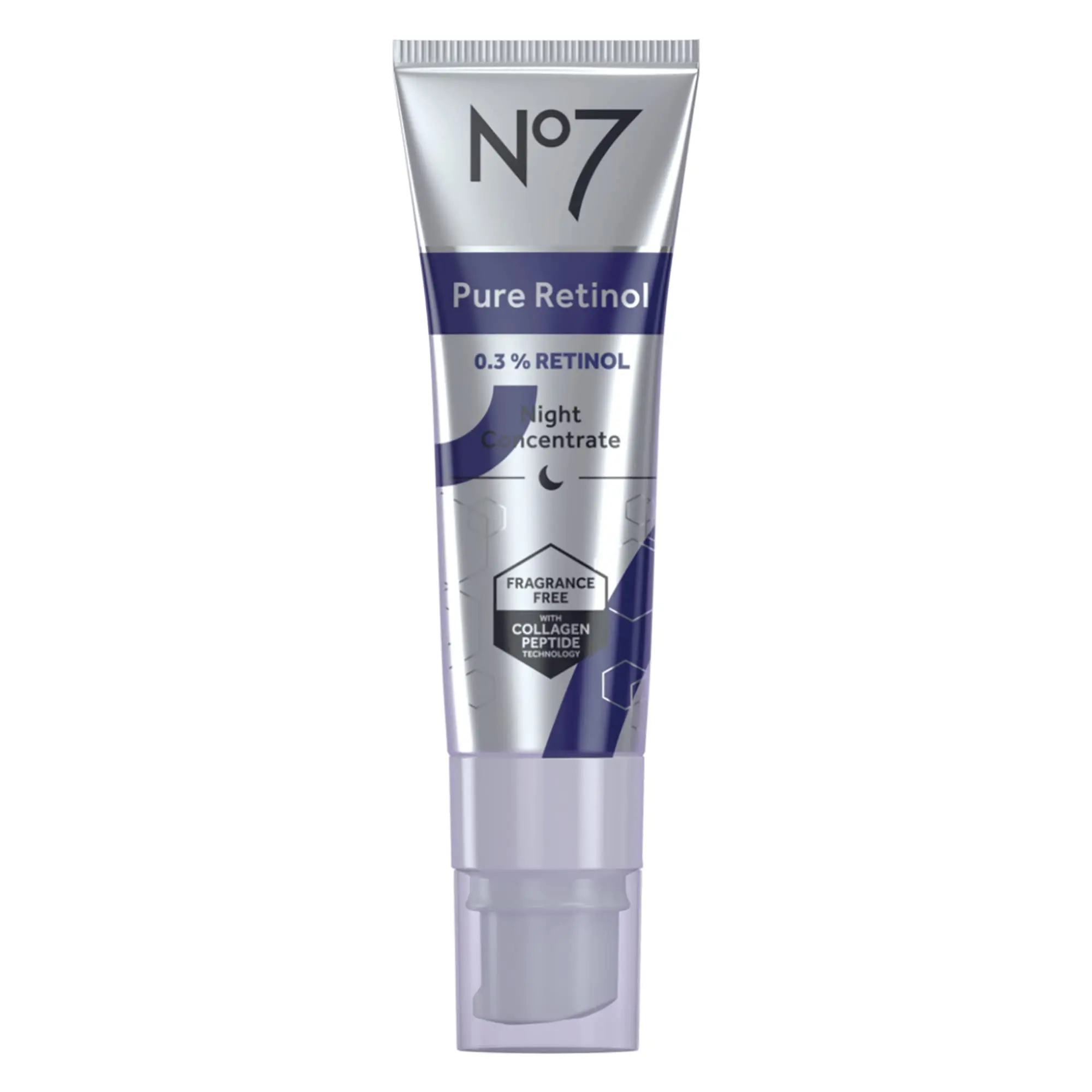 No7 Advanced Retinol 0.3% Complex Night Concentrate - Slow Release Retinol Serum Complex + Peptide Matrixyl 3000+ Boosted Overnight Anti-Aging Retinol Concentrate for Smoother, Softer Skin (1oz)