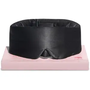 LitBear Silk Sleep Mask for Side Sleeper, 100% 22 Momme Pure Mulberry Silk, Face-Hugging Padded Eye Cover for Sleeping with Adjustable Band, Eye Mask Sleeping for Women Men，Mothers Day Gifts