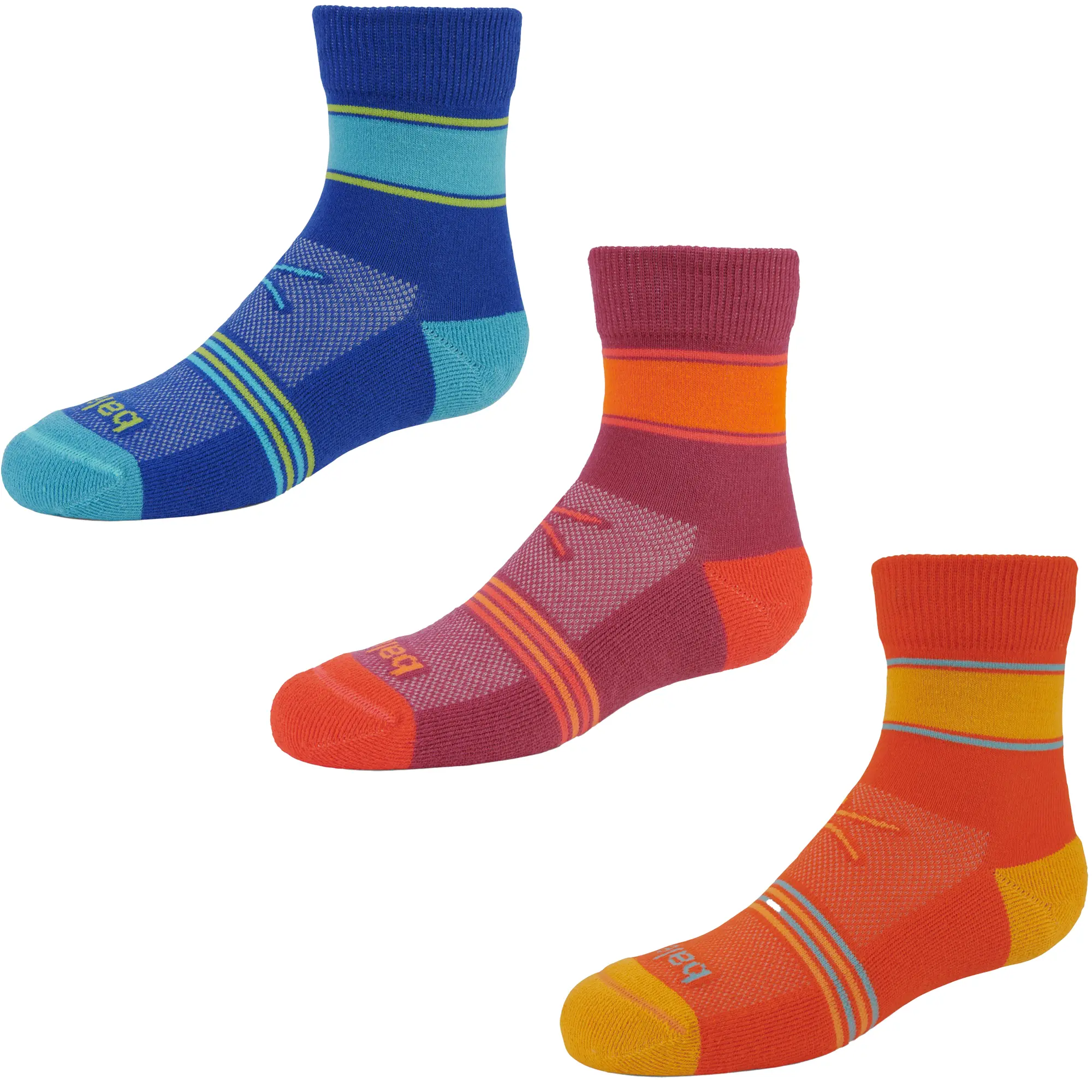 Balega Kids' Drynamix Mini Crew Running Socks, Sustainable & Seamless Sports Socks with a Deep Heel Pocket for Active Kids, Drynamix Yarn, Durable