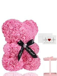 Rose Bear Creative Gift Box, Romantic Birthday Present for Girlfriend, Best Friend, Holiday Souvenir, Unique Love Gift Idea
