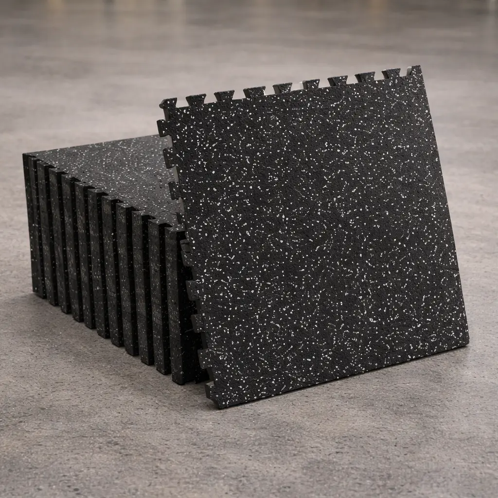 Interlocking Rubber Floor Tiles – Premium