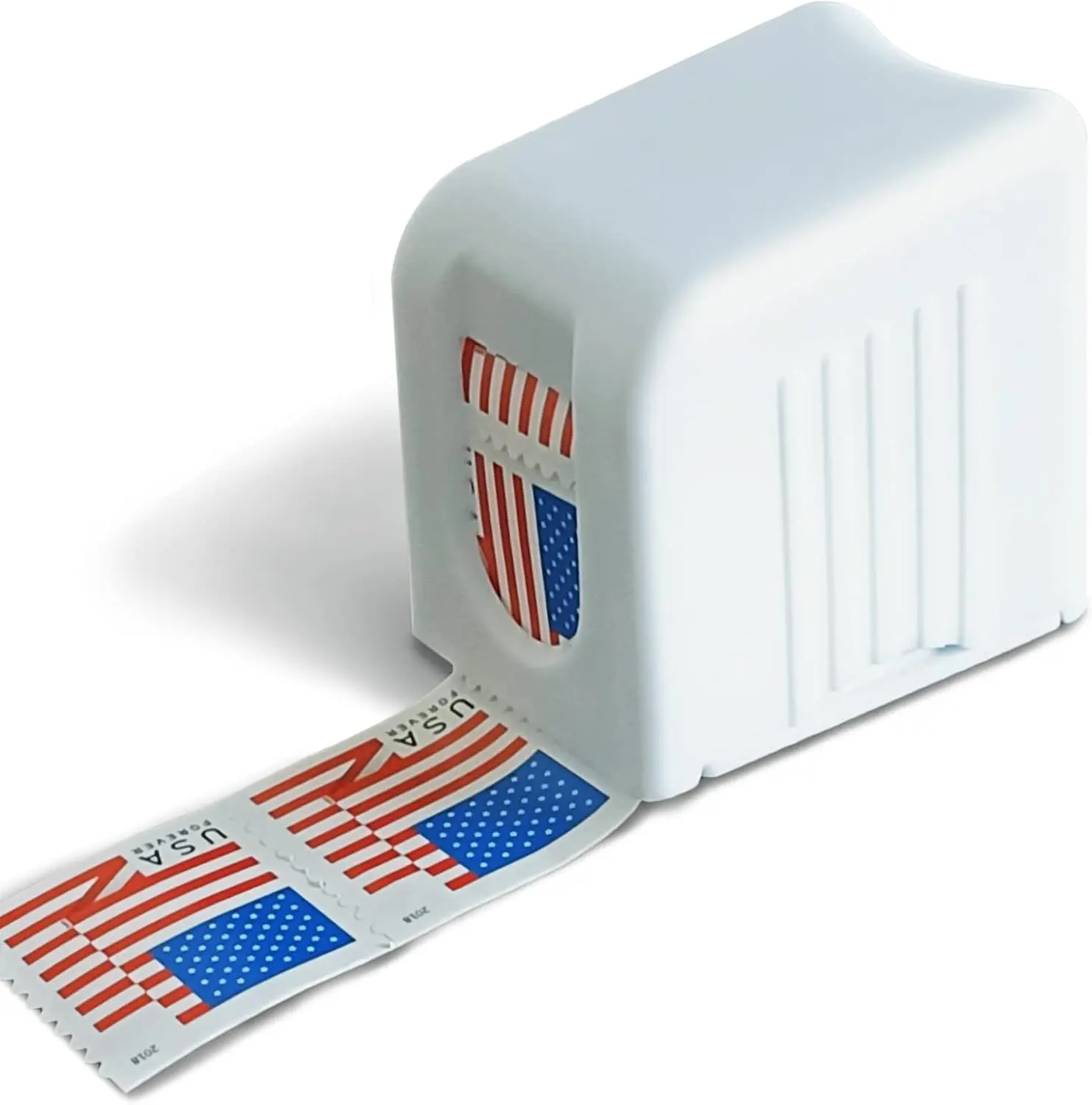 Stamp Roll Dispenser, Easy-Loading Office Stationery with Adhesive Sticky Back, 100-Capacity, 100 Stickers, Easy Dispensing, Simplifies Stamping Tasks for Office & Home Use, Roll Holder