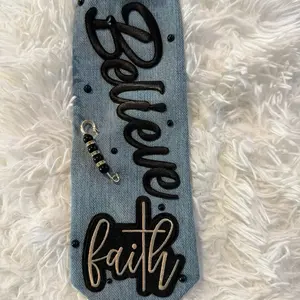 Believe Bling Junk Tie