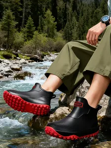 Women's Fashion Anti-Slip Rain Boots, Waterproof Garden Shoes, Durable Grip Design, Lightweight Breathable, Outdoor Activities