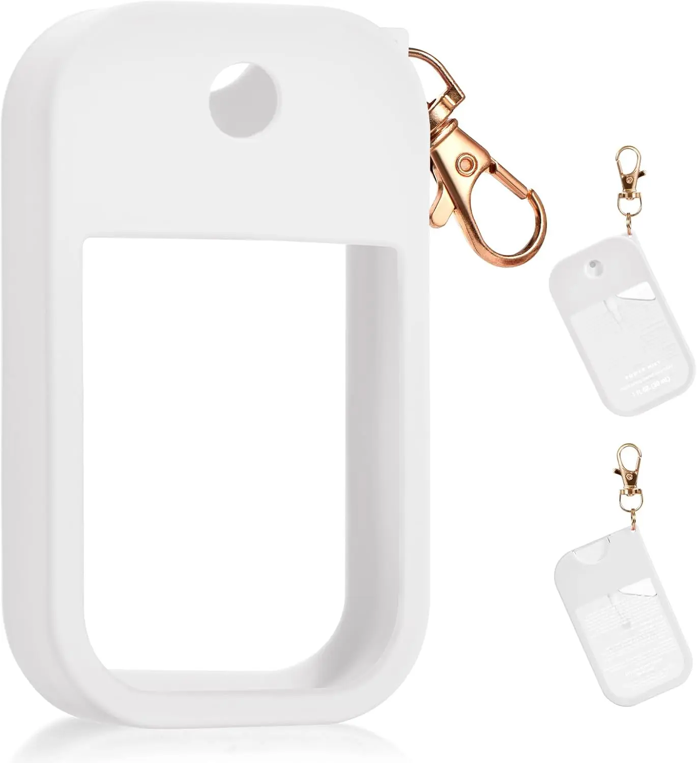Hand Sanitizer Holder - Protective Travel Hand Sanitizer Case for 1FL. OZ Bottles (White, 1PCS)