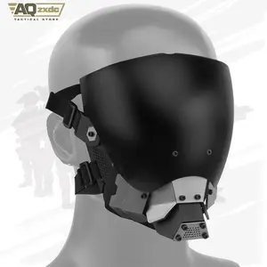 AQzxdc Tactical Mask, Cyberpunk Paintball Protective Mask, Headgear Mask, Eye Protection