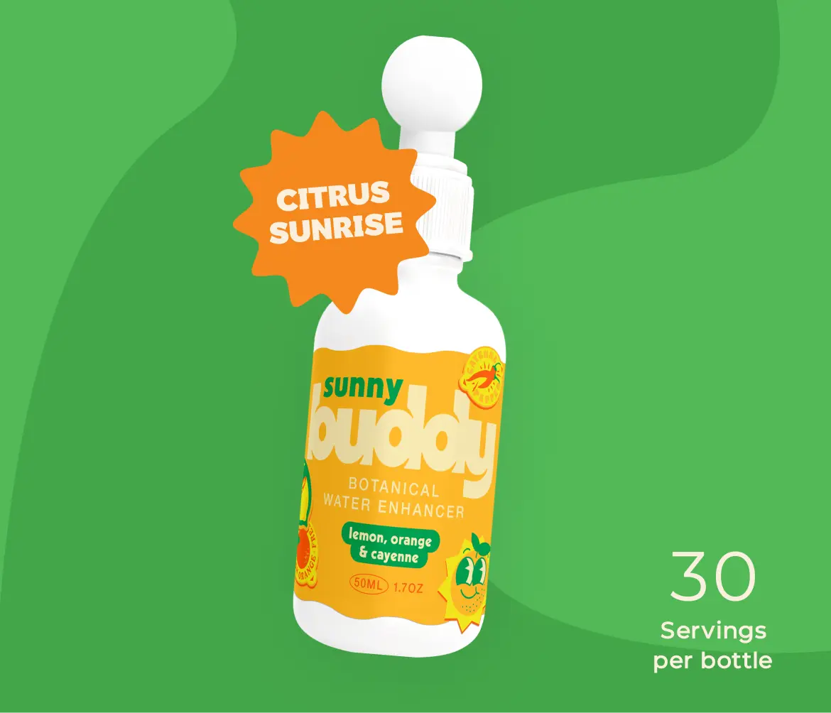 Sunny Buddy- Citrus Spice Water Enhancer Flavor Drops, 30 Servings