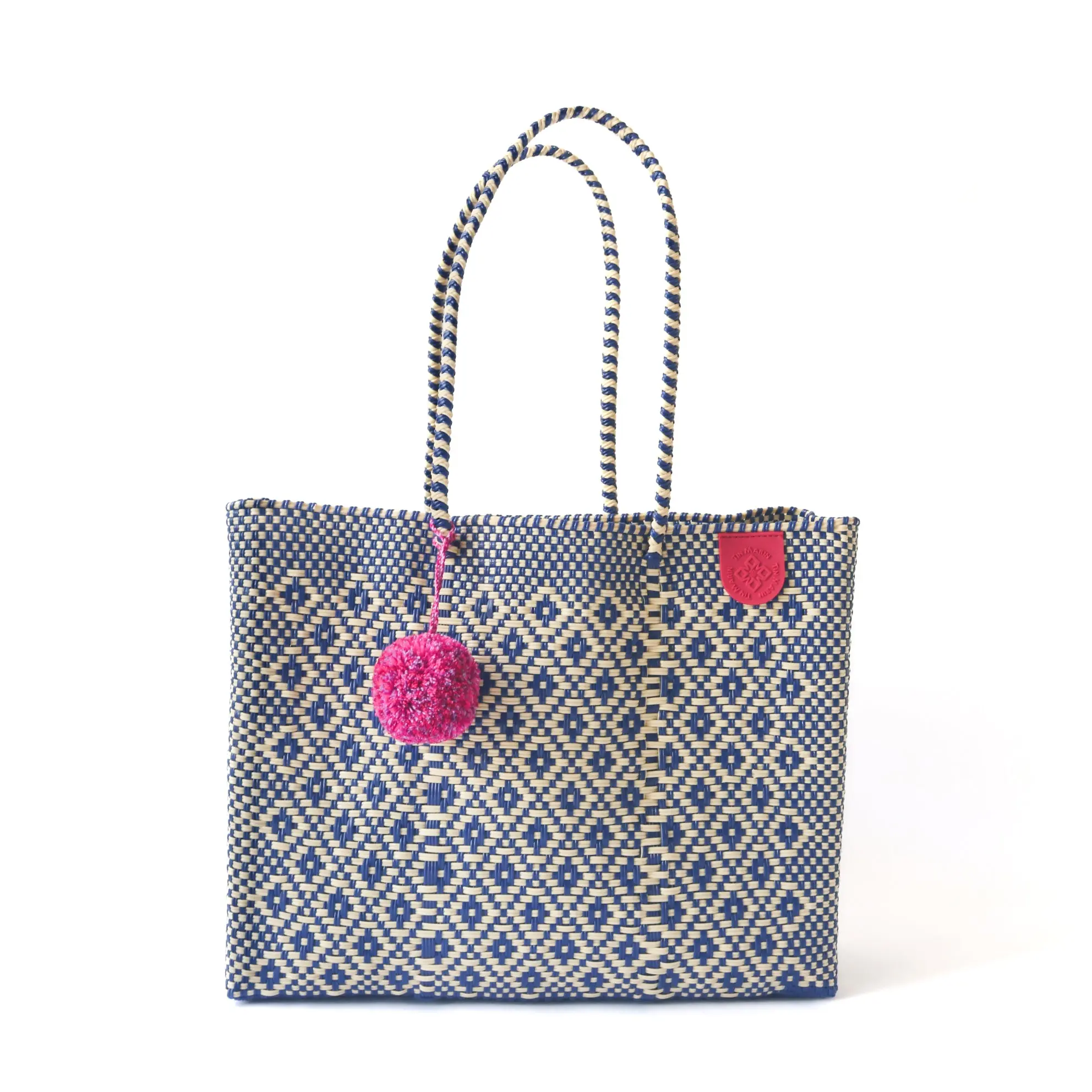 Woven Super Totes - Tin Marin Handmade Beach Bags Made by Artisans using Recycled Plastic