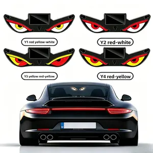 LED Devil Eyes Projector Halo Ring - Bright Headlight DRL Upgrade, Plug & Play Installation, Universal Fit for Aftermarket Headlights