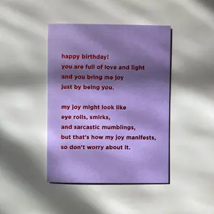 Love and Light Birthday
