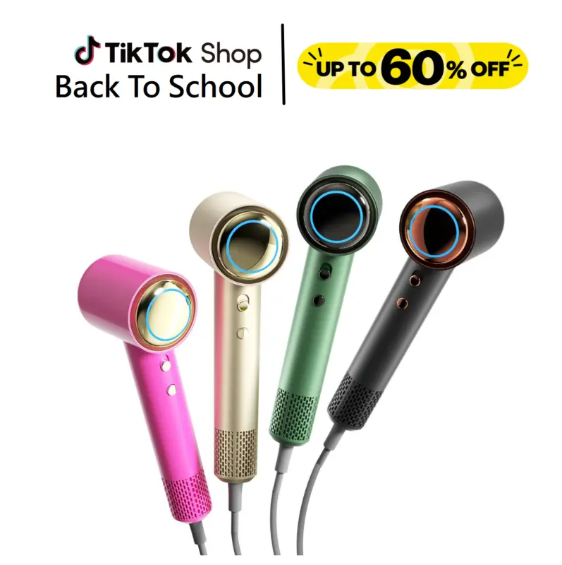 Tideway H11 High-Speed Ionic Hair Dryer Blower, Intelligent Temperature Control, Plasma Tech for Scalp Care, Self-Cleaning Blow Dryer, Anti-Static & Frizz Hair Tools, Gift for Men & Women ,Summer Hair Style tiktokshopbacktoschool