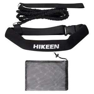 Swimming Training Belt 4M Swimming Tether Swim in Place Harness Stationary Swimming Aquatic Resistance Belt