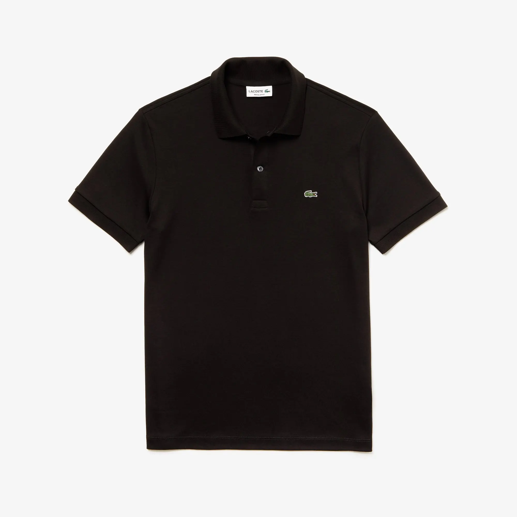 Lacoste (Men's black regular fit ultra soft cotton jersey polo)