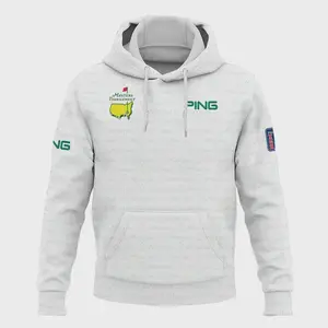 Green & White Golf Masters Tournament Ping All Over Print Hoodie - Stylish Golf Sports Apparel
